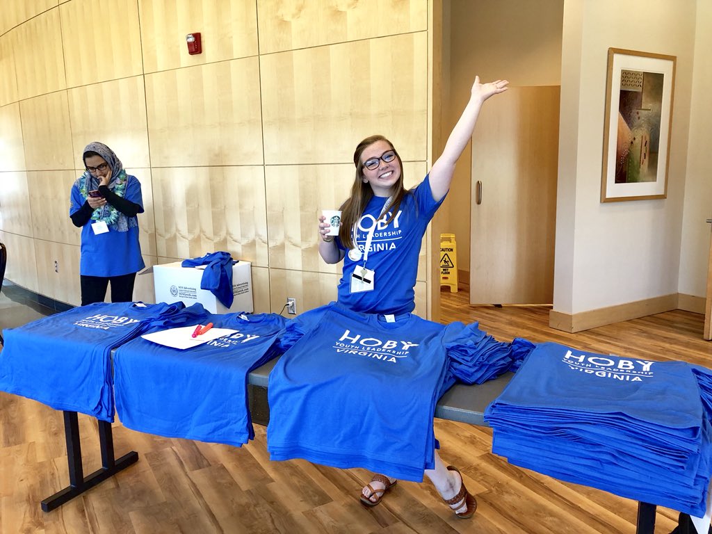 VAHOBY's tweet photo. We’re up and checkin-in ready-welcome to Harrisonburg, ambassadors! Get ready for the best weekend of your life! #hobyva #VirginiaIsForLeaders https://t.co/Tx7iR2dlCX