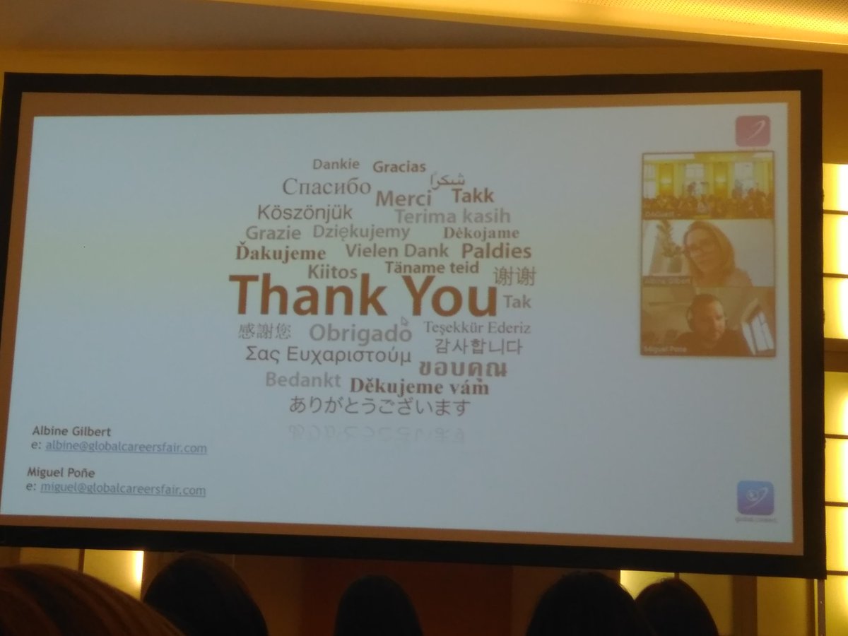 WIO_Network's tweet photo. Thanks to Miguel and Albine from Global Careers Fair for sharing with us how to use social media and online tools on our career pathways #WIOPathways #womencareer https://t.co/Pj5vILKzG6