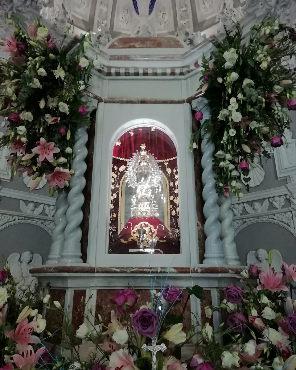 PatronasMalaga's tweet image. Nuestra Señora de la Fuensanta, patrona de Coín, preparada para la Romería en su honor este próximo fin de semana. #FuensantaDeCoín