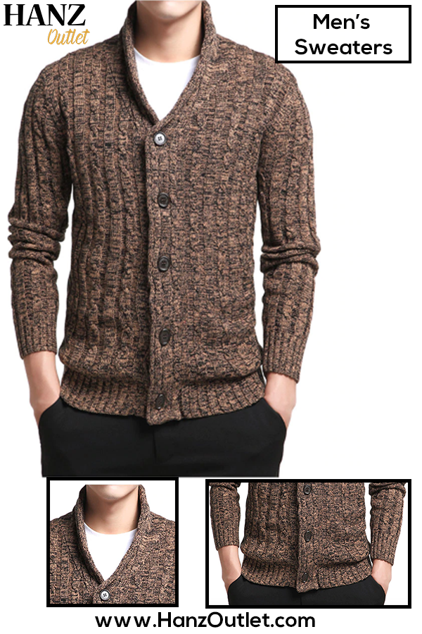 Men V-Neck Solid Slim Fit Knitting Mens Sweaters Cardigan Male Autumn Casual Tops Hots