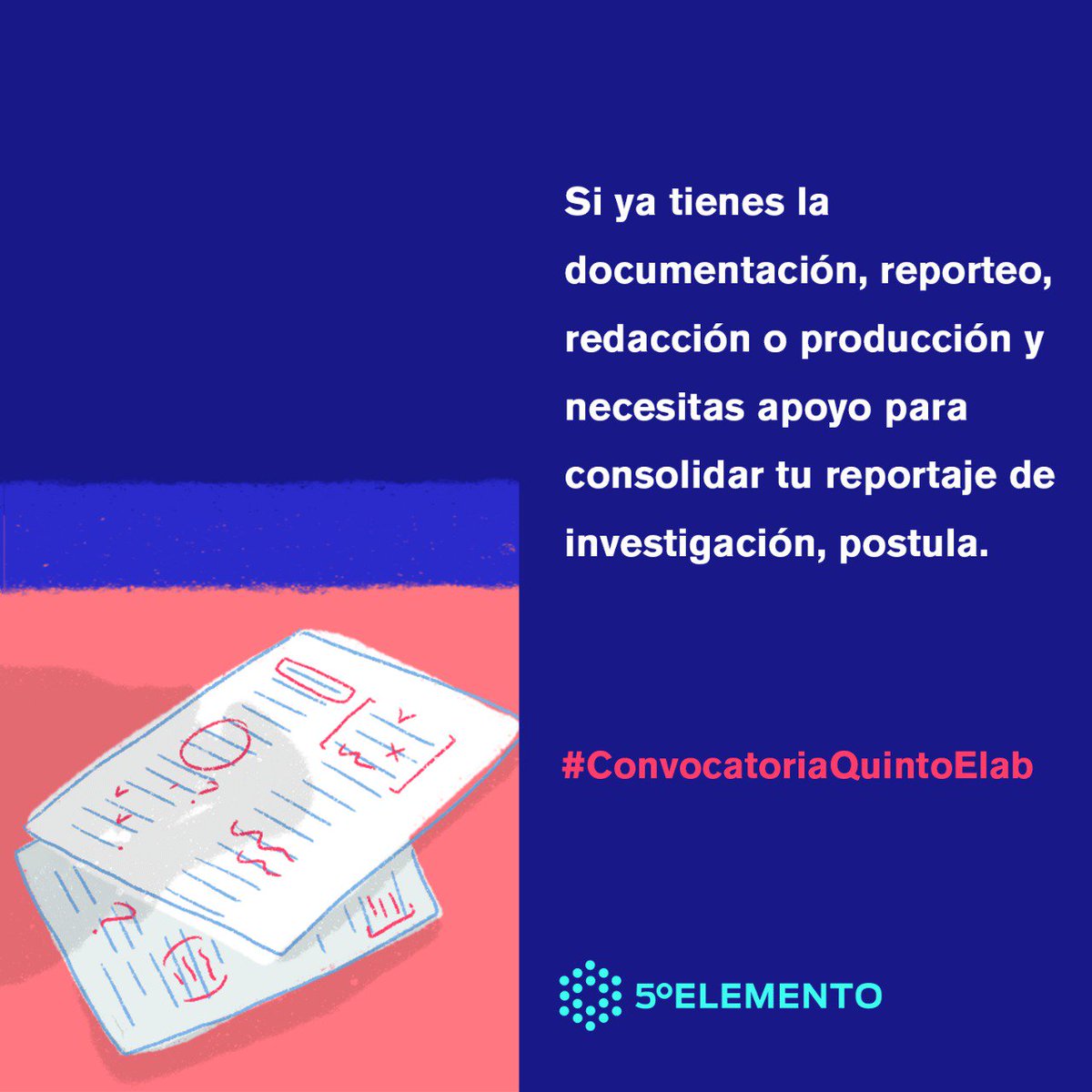 ¡Necesitamos que nos ayudes a encontrar a periodistas freelance con grandes historias que contar!
Comparte la #ConvocatoriaQuintoELab 🙏🏾🙏🏾🙏🏾
Las personas seleccionadas recibirán asesoría editorial, financiamiento y apoyo en la publicación.
Detalles aquí: bit.ly/2Qgoqoz