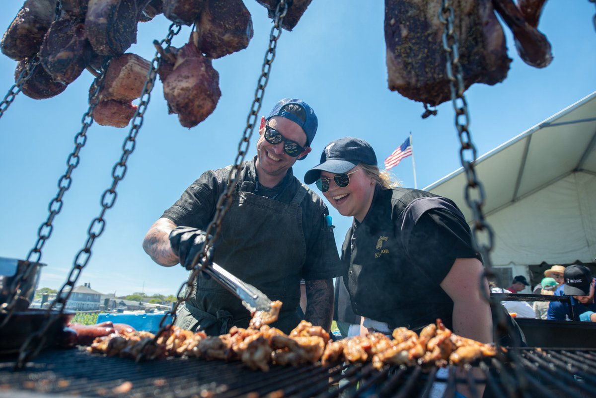#FBF to the <a href="/doleandbailey/">Dole & Bailey Inc.</a> Grill at the #nwf19 Grand Tastings! #grilling #meats #foodhub1868