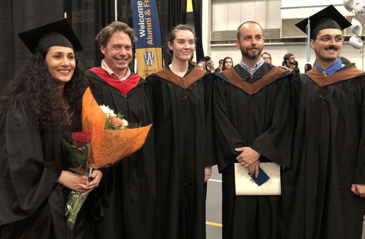 uwinsoca's tweet photo. Congratulations to @UwindsorSoca Master of Fine Arts (MFA) grads #UWinGrad19 #WindsorProud π https://t.co/JNhwQI5sws