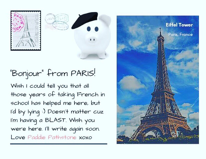 "BONJOUR!" And this little piggy went to...PARIS 🥐 Be sure to follow Pathstone Paddie on her travel adventures at <a href="/fill_the_pig/">Fill The Pig, Feel Better!</a> on IG and TW before she heads back home this winter for the 2nd annual <a href="/fill_the_pig/">Fill The Pig, Feel Better!</a> Piggy Bank Campaign in partnership with <a href="/MeridianCU/">Meridian CU</a> #fillthepig