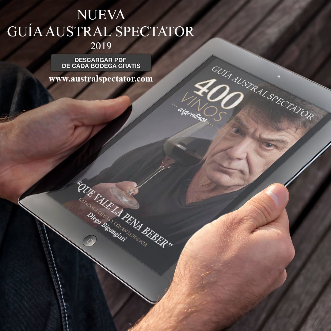 📖🍷 ¡GUÍA AUSTRAL SPECTATOR 2019!

Ingresá al enlace y descargá gratis los e-book de cada bodega , donde podrás encontrar todos sus vinos catados a ciegas, comentados y puntuados.

Encontralos acá -> bit.ly/GuiaBodegas