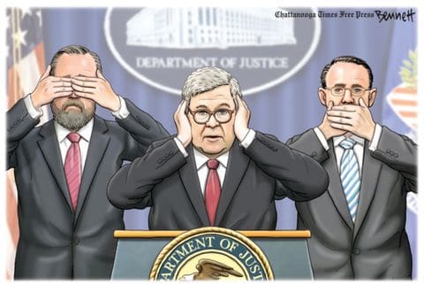 MarkChavezTX's tweet photo. @Mimirocah1 .@TheJusticeDept Barr's performance here is a near perfect example of Putin propaganda. Barr seems to revel in settting fire to law and order. This partisan hack must be removed and held to account for his role coddling this incompotent #despotapprentice. https://t.co/0TM0irEuxr