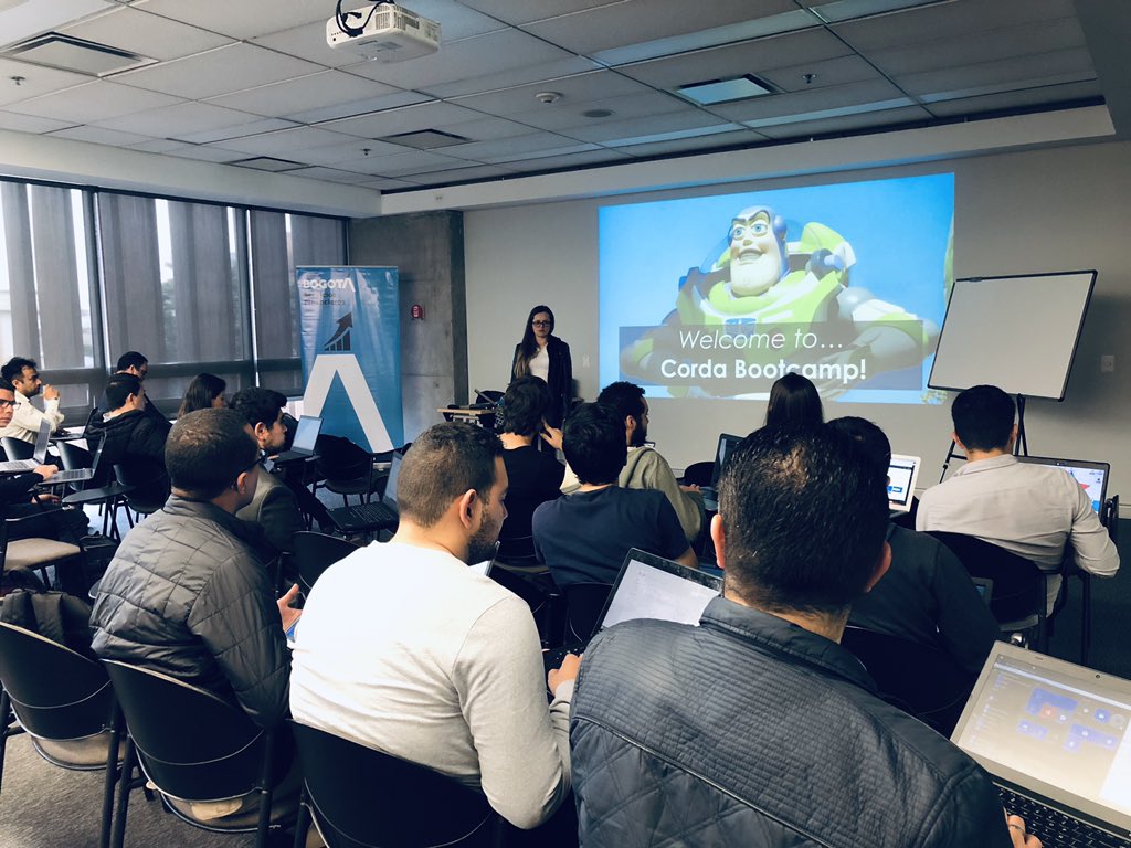 Finally our very first #Corda Bootcamp in #Colombia. What would the next stop in #LATAM? Thanks for the support <a href="/colombiafintech/">Colombia Fintech</a> <a href="/blockchainacaco/">Blockchain Academy Colombia</a>. Go <a href="/inside_r3/">R3</a> <a href="/Cordablockchain/">Corda</a>!!