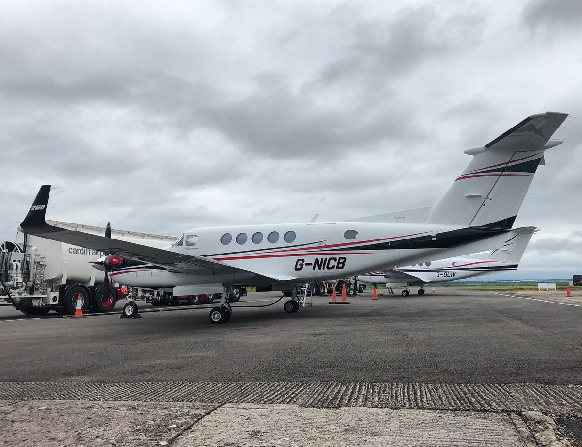 Beech King Air 250 G-NICB & Beech King Air 200 G-OLIV being prepared at @cardiff_airport for their flights this weekend.

#KingAir #KingAir250 #KingAir200 #KingAirNation #ExecutiveAviation #Travelinstyle #instagood #VIP #textronaviation #photooftheday #photooftheweek #lastday