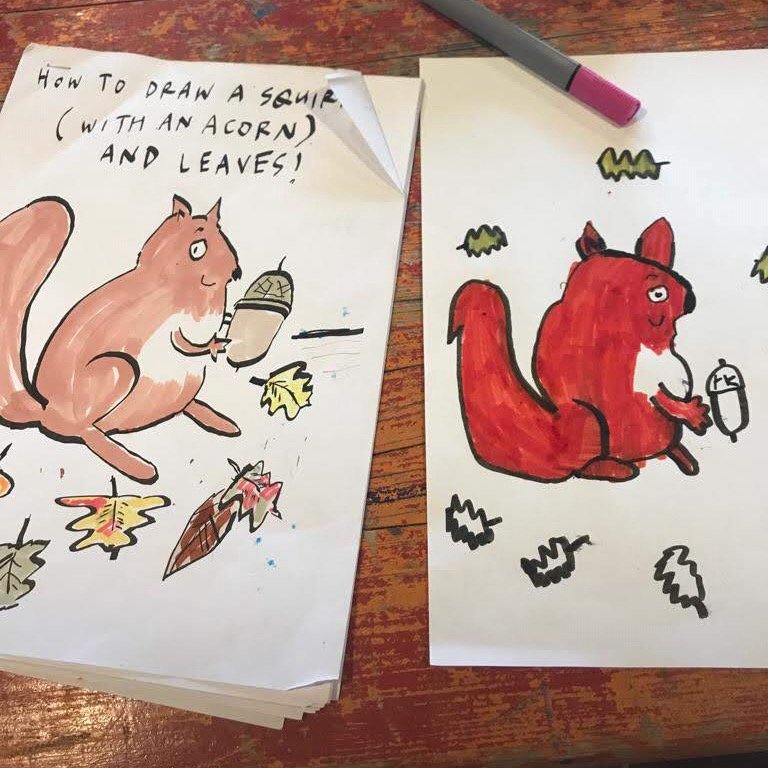 _timreedy's tweet photo. The E17 Art Trail 2019 is here! Want to learn how to draw an amazing squirrel in 20 minutes from my step-by-step template? Visit my Cartoon Art Workshop, Walthamstow Central Library 11am-5pm Sat 1 June... @E17ArtTrail #E17 #childrensart #cartoonworkshops #squirrels https://t.co/xlHHNEMyD3