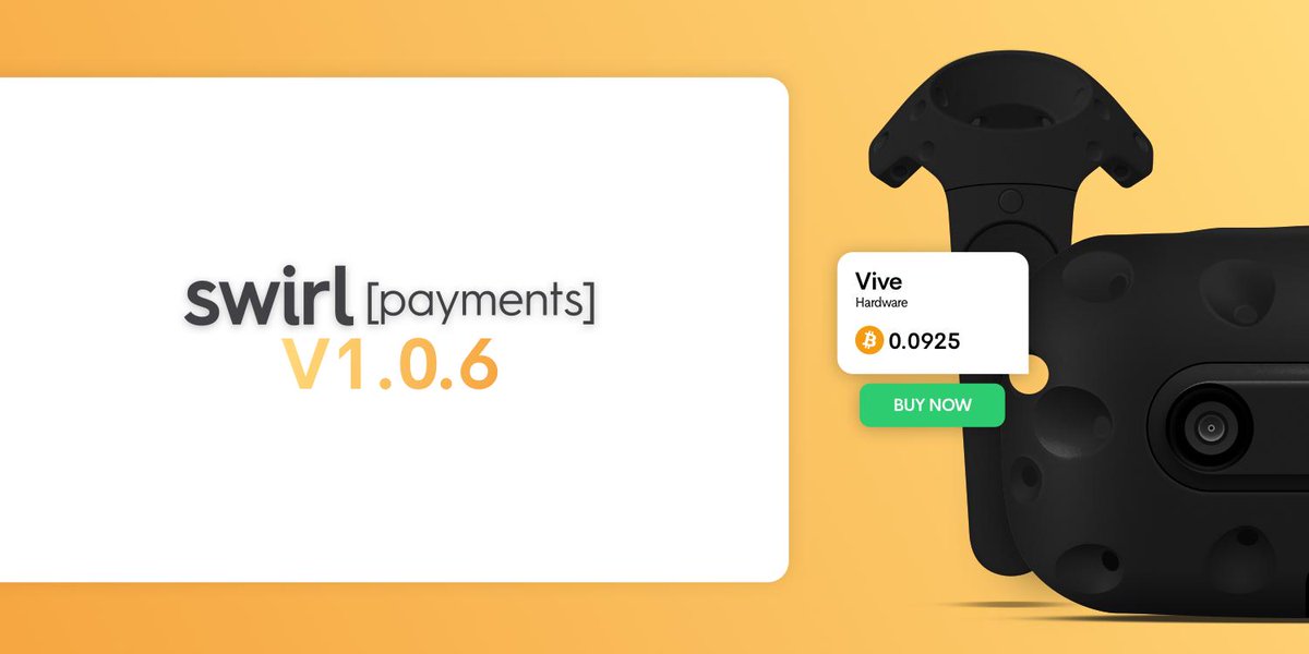 #SwirlPay v1.0.6

- Updated Logo
- New Listing: <a href="/KucoinCom/">KuCoin</a> ($KCS)
- Default order status set to pending payment.
- Store owners will receive order notification while using pending payment. 

Check it out at: swirlpay.io
