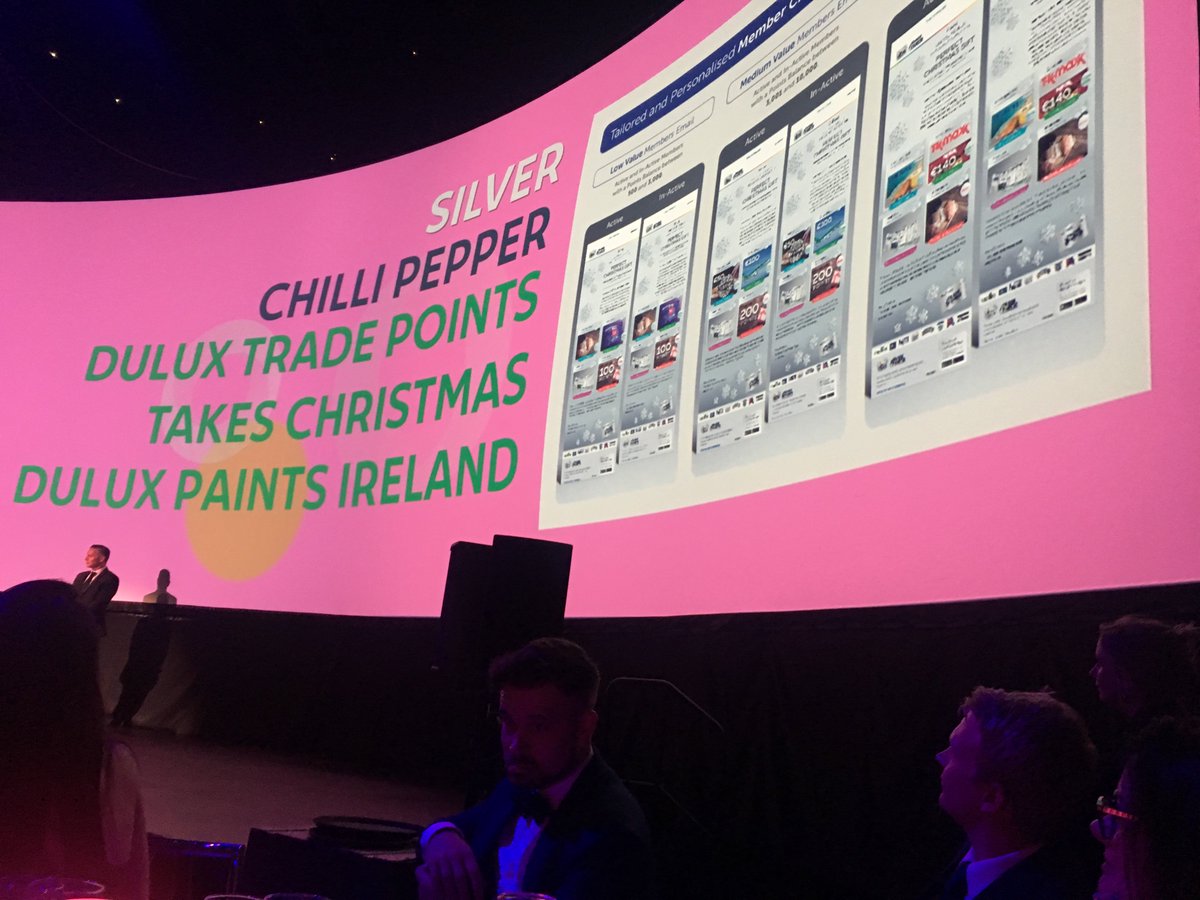 We had a brilliant night last night celebrating 1 SILVER and 2 BRONZE Smart Marketing Awards with our wonderful clients <a href="/duluxirl/">Dulux Ireland</a> ! Congratulations to all #thesmarts