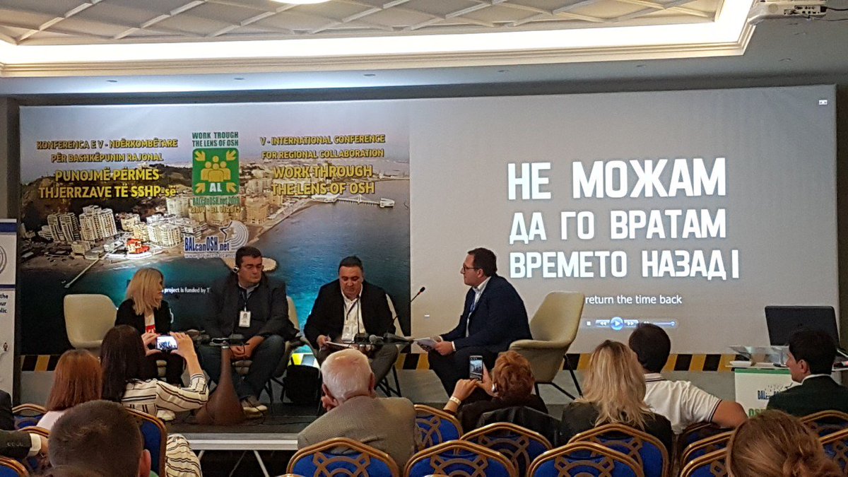 MOSHA_MZZPR's tweet photo. Преку интерактивен форум претставници на медиумите од регионот разговараат за безбедноста и здравјето при работа #BALcanOSH #SafetyAndHealth #5thBAlcaOSHconference #БЗР #Forum #OccupationalSafetyAndHealth #Media https://t.co/uEO89PmG4f