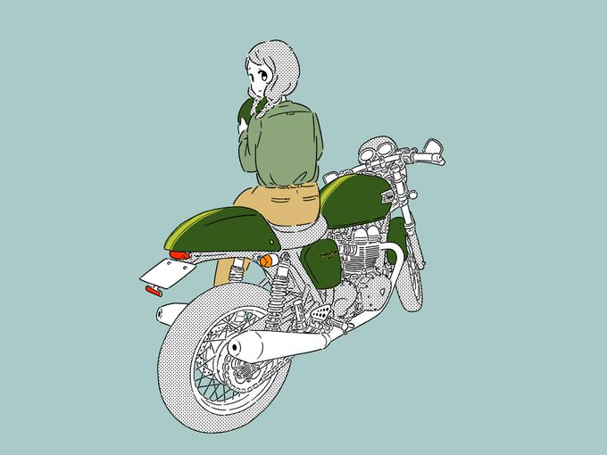 バイクと女の子シリーズのtwitterイラスト検索結果