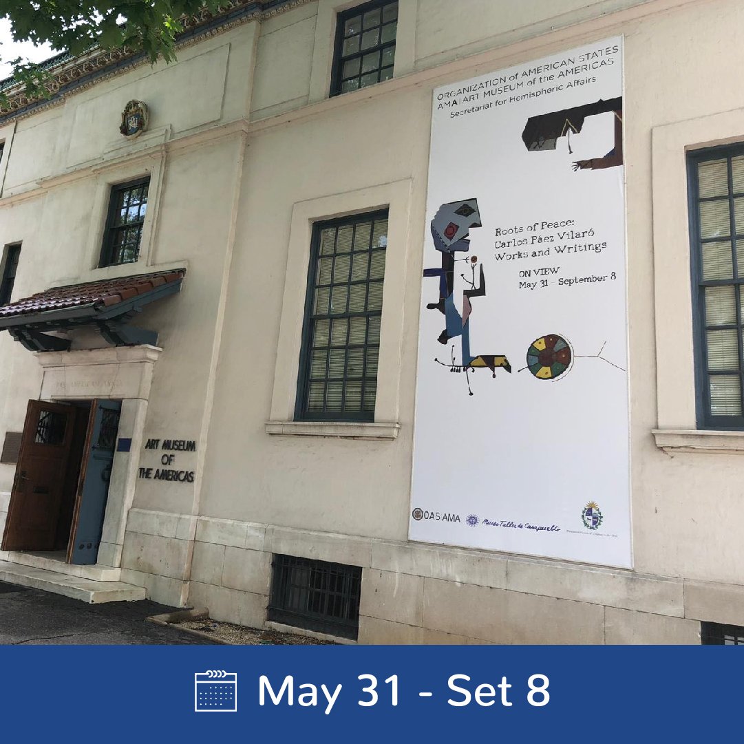 museocasapueblo's tweet photo. Hoy comenzó la Exposición de Carlos Páez Vilaró en el Museo de Arte de las Américas.
Hasta el 8 de Setiembre estaremos siguiendo la exposición en nuestras redes sociales.
¡No te pierdas ningún detalle!
.
.
.
#casapueblo #carlospaezvilaro #uruguay #OEA #rootsofpeace #AMAmuseum https://t.co/v2a1XA8KT6