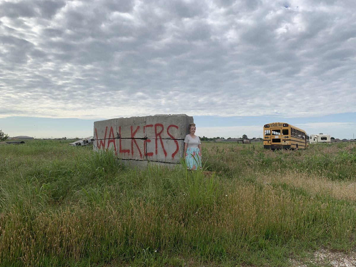 ConsumerQueen's tweet photo. "Do you think it's safe "Orr" should I go another way" @OrrFamilyFarm
.

#VisitOKCMediaPartner #SeeOKC #WalkingDead #thewalkingdead #walkingdeadfans #TWD https://t.co/wRB5Eahz06
