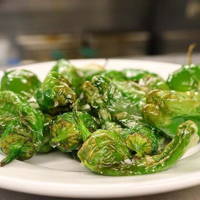 It just feels like a glass of wine and some padron peppers at Soho’s biggest terrace #carnabystreet #soho #padrons