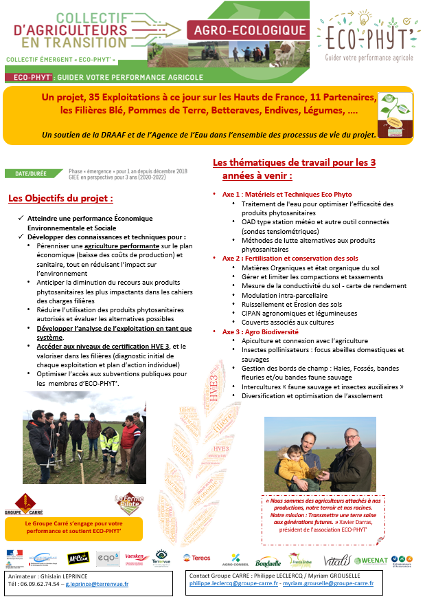 CarreFerme's tweet photo. [#Journée #Technique #Agriculteurs #Innovations et #Performances] 
Le vendredi 21 juin 2019, venez échanger avec les #partenaires et interlocuteurs du #projet ECO-PHYT' collectif émergent #GIEE à l'initiative de la Ferme Pilote en Agro-Ecologie Performante du #Groupe #CARRE https://t.co/vRWKewf1Ws