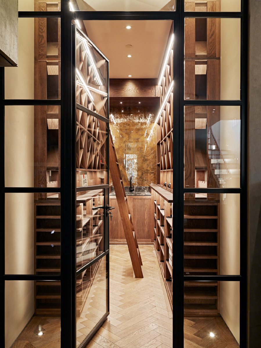 The ultimate in luxury, a space that many of us dream about - The wine room in our Clapham Common residential project. #winecellar #wineroom #winetasting #interiordesign #torinteriors #interiordecor #luxurylifestyle #luxurydecor #torinteriors