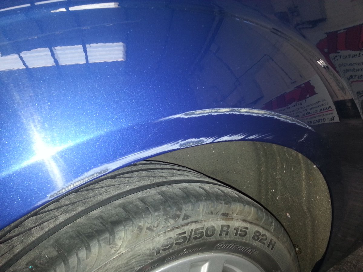 SCRAPED YOUR WHEEL ARCH?
Get in touch asap for your FREE quote - we're open Saturday mornings!! Mansfield 01623 422123 😀😀😀