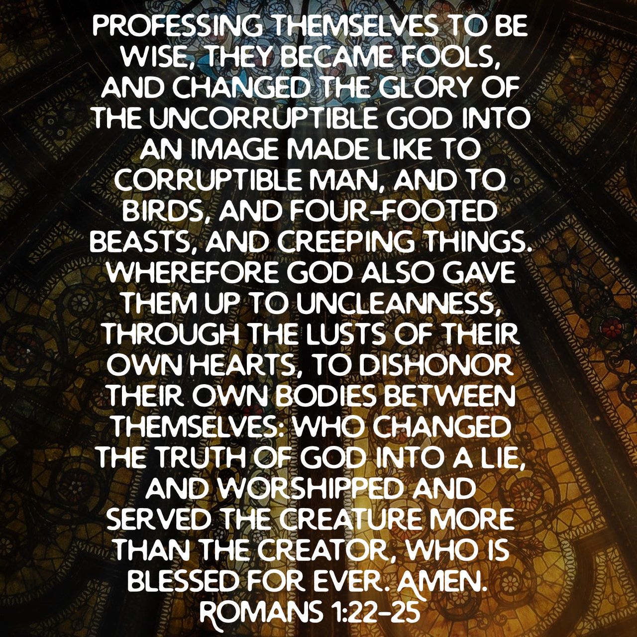 Mep Music Truth On Twitter: "Professing Themselves To Be Wise, They Became  Fools, And Changed The Glory Of The Uncorruptibl… Https://T.co/2Nwklz62Ms  Https://T.co/Frb6Idib6T" / Twitter