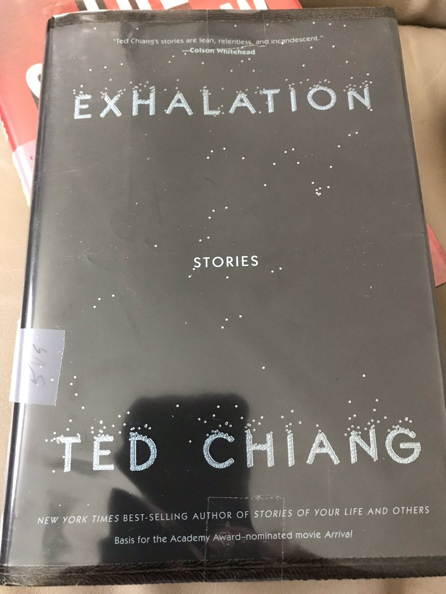 JimBell58's tweet image. #WritingCommunity. I’ve heard good things about this book. Looking forward to digging into the short stories in #Exhalation.