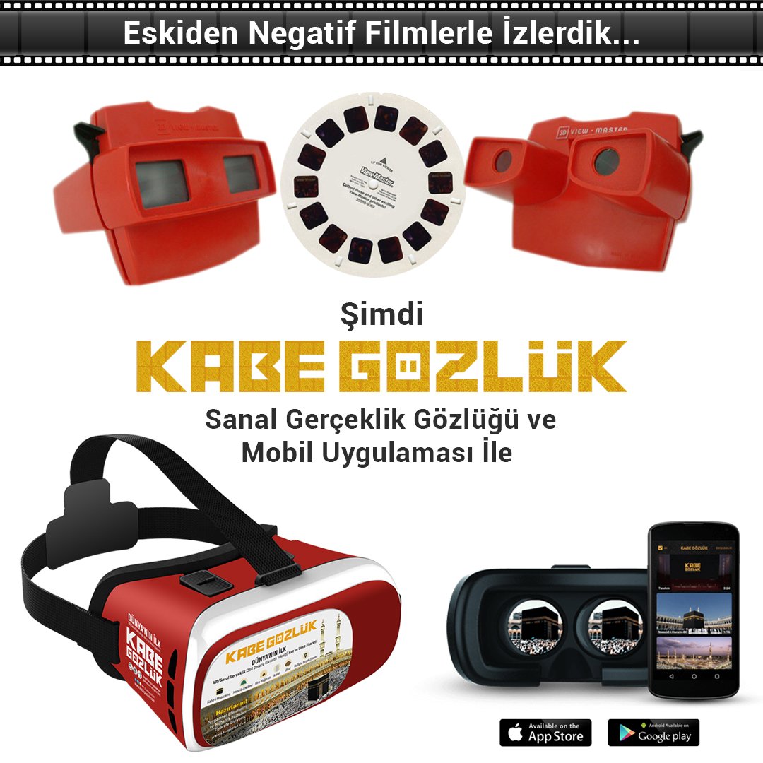 KabeGozluk's tweet photo. Kabe Gözlük ile dilediğiniz her an kendinizi Kâbe-i Muazzama, Mekke-i Mükerreme ve Medine-i Münevvere'de hissedebilirsiniz.

#KabeGözlük #Kabe #Mekke #Medine #SanalGerçeklik #VirtualReality #VR https://t.co/UHoyshl2V6