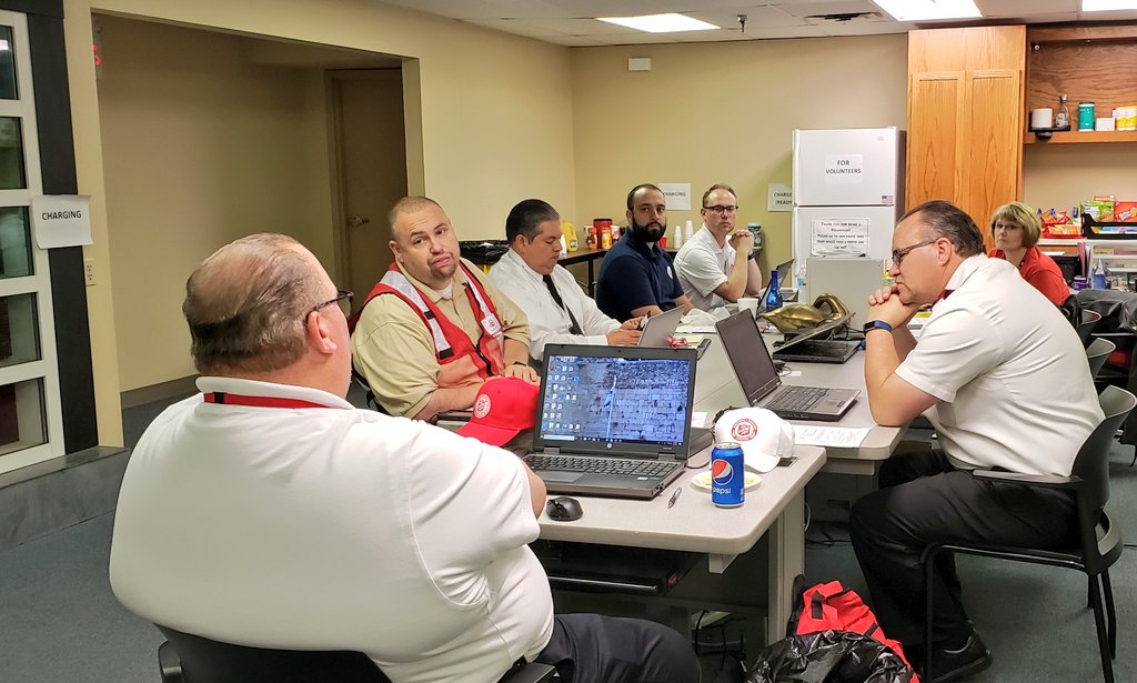 #disasterservices #SalvationArmy Arkansas-Oklahoma IMAT going over daily action plan for flood response in NE OK.