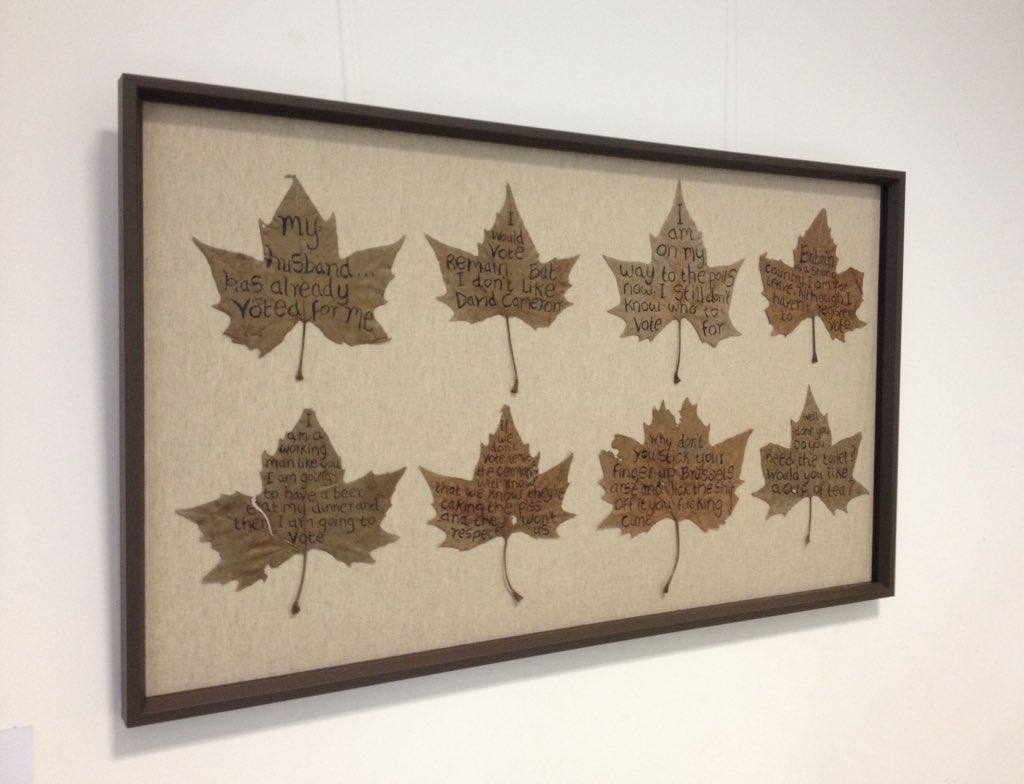 leafmeansleaf's tweet image. Leaves framed and hung at @GnomeHouseCIC ready for tonight's opening from 6-10.30pm. The gallery is full of amazing, wonderful work by WF artists curated by Anna Alcock. 
@Inky_Cuttlefish 
@E17ArtTrail