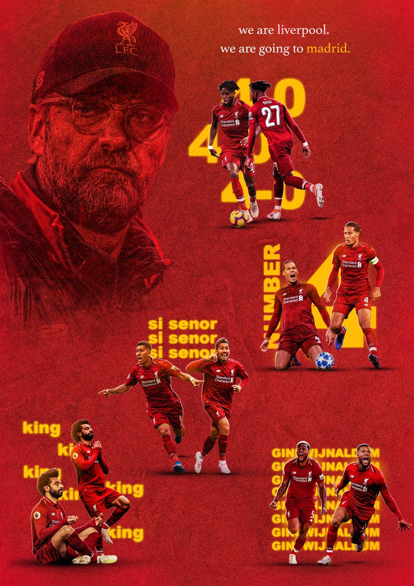 TheRedmenTV's tweet photo. UEFA Champions League Final 2019 match prediction! 

#UCLFinal2018 #LFC #YNWA  #TOTLIV 

⚽️ First Goal Scorer ___
🔴 Red Cards ___
😎 Man of The Match __
🤔 Final Score ___

Credit: @ETDesigns_ https://t.co/eFN7r0gzEA