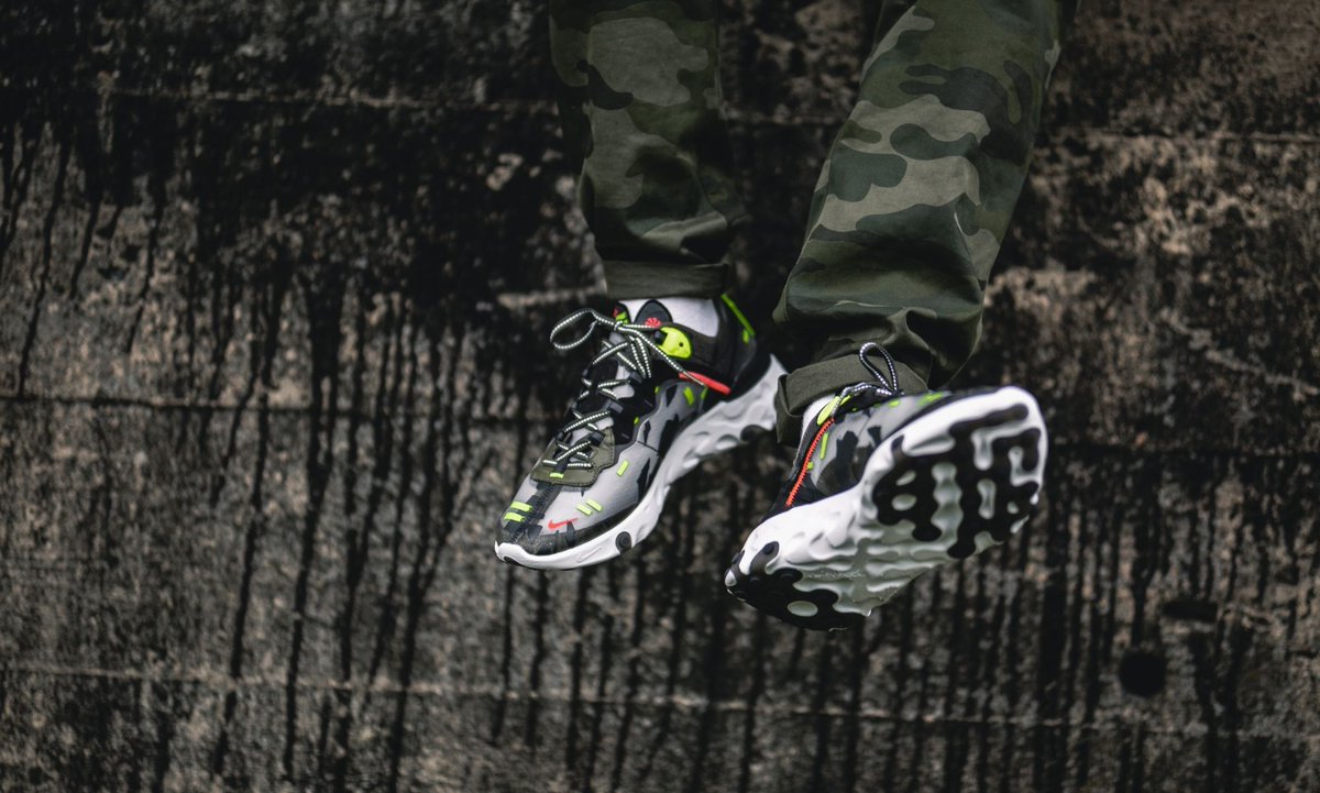 nike react element 87 camo volt