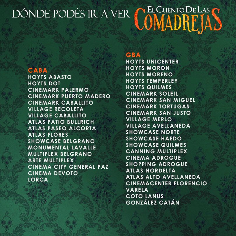 El Cuento de Las Comadrejas tweet media