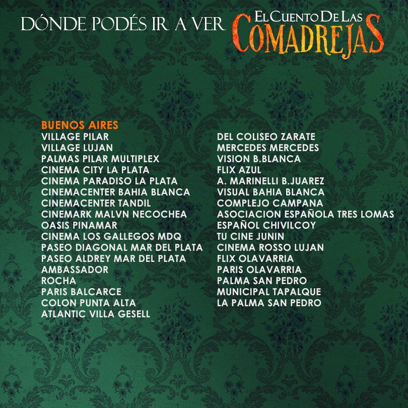 El Cuento de Las Comadrejas tweet media