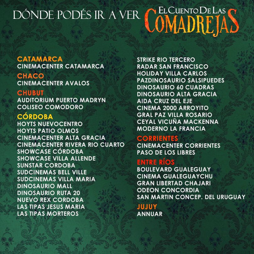 El Cuento de Las Comadrejas tweet media