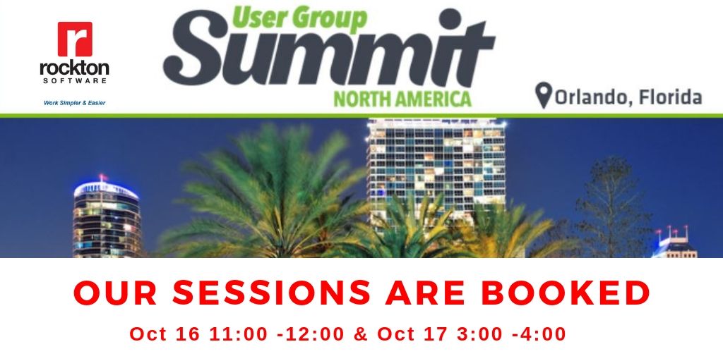 RocktonSoftware's tweet photo. Mark your calendar! We have our sessions booked for #UserGroupSummit 2019. #GPUG https://t.co/l7PhhHgL4y