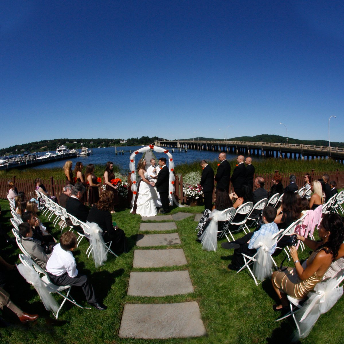 Engaged? Say, "I do," here! Call Barbara Penta (732) 933-9272 to explore your options. #waterfrontwedding #engagement #party #rehearsalDinner #bridalshower