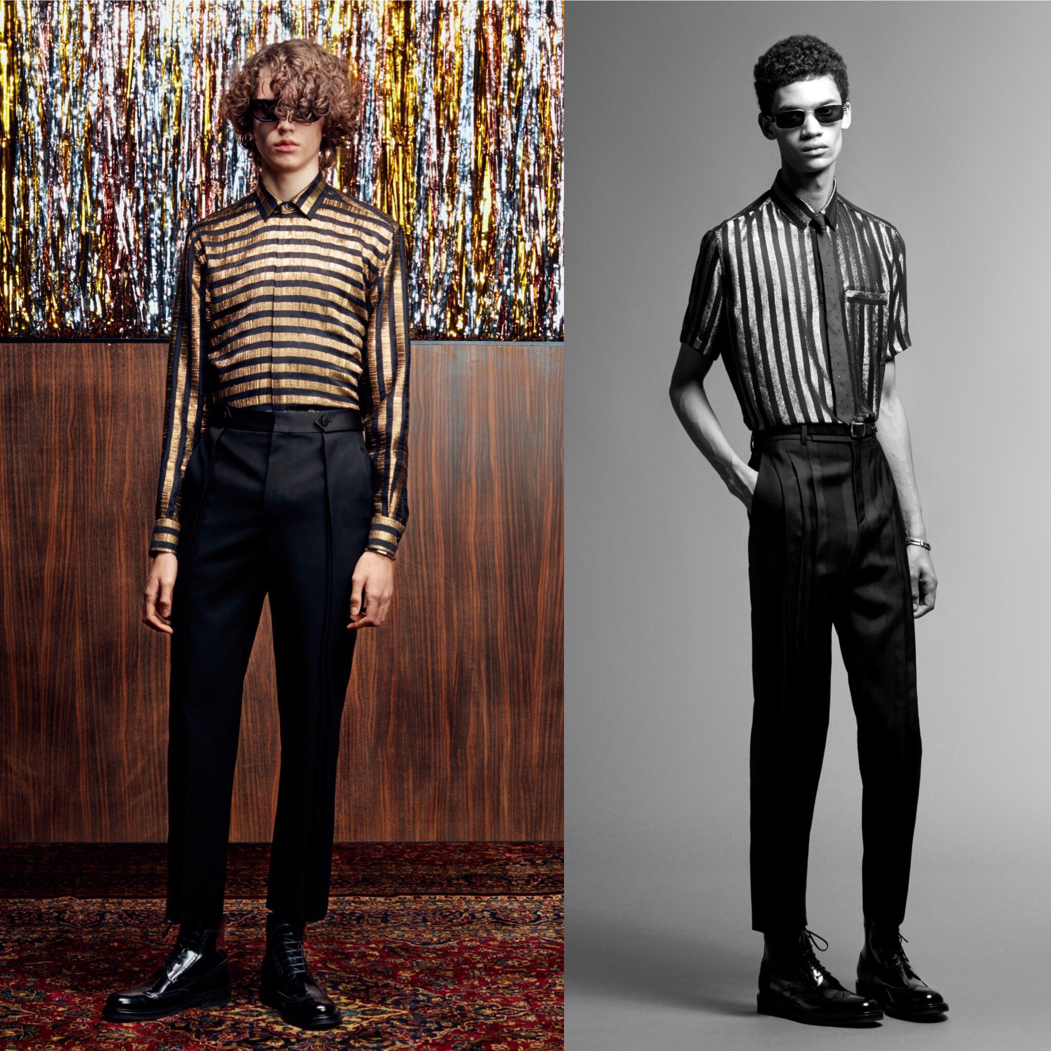 Gerard Cortez on X Algunos de los looks de Saint Laurent Pre Fall 2019 que nos haran decir esto es ropa para flacos No entiendo ese afan de Saint Laurent que