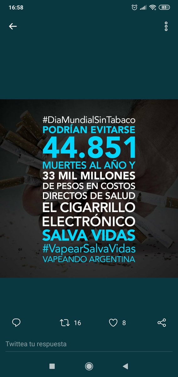 OsvaldoGomez13's tweet photo. #CigarrilloElectronicoSalvaVidas #ANMAT3226 #ElVapeoSalvaVidas https://t.co/nat5pchqpM