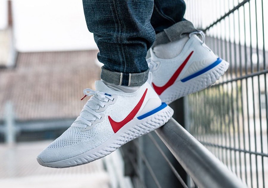 Epic react flyknit top 2 blue ribbon sports