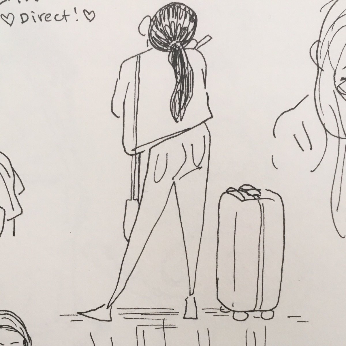 Airport sketches! ❤️ 