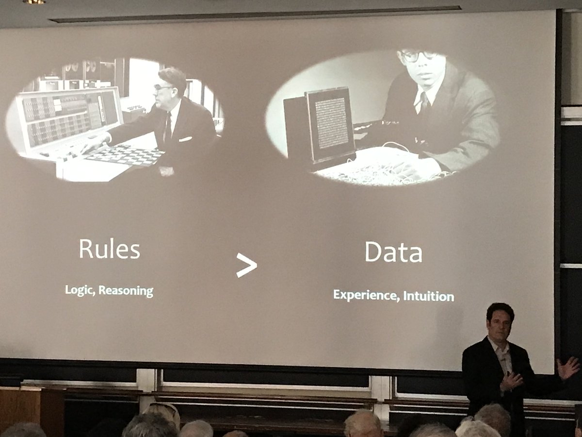 CUSEAS's tweet photo. Today at #ColumbiaReunion our @MechCU Prof Hod Lipson talks about 6 waves of #AI: rules-based, data & predictive analytics, #cognitive #computing, burgeoning creativity, #robots, and sentience. #EngineeringforHumanity https://t.co/FKHjyPzfM0