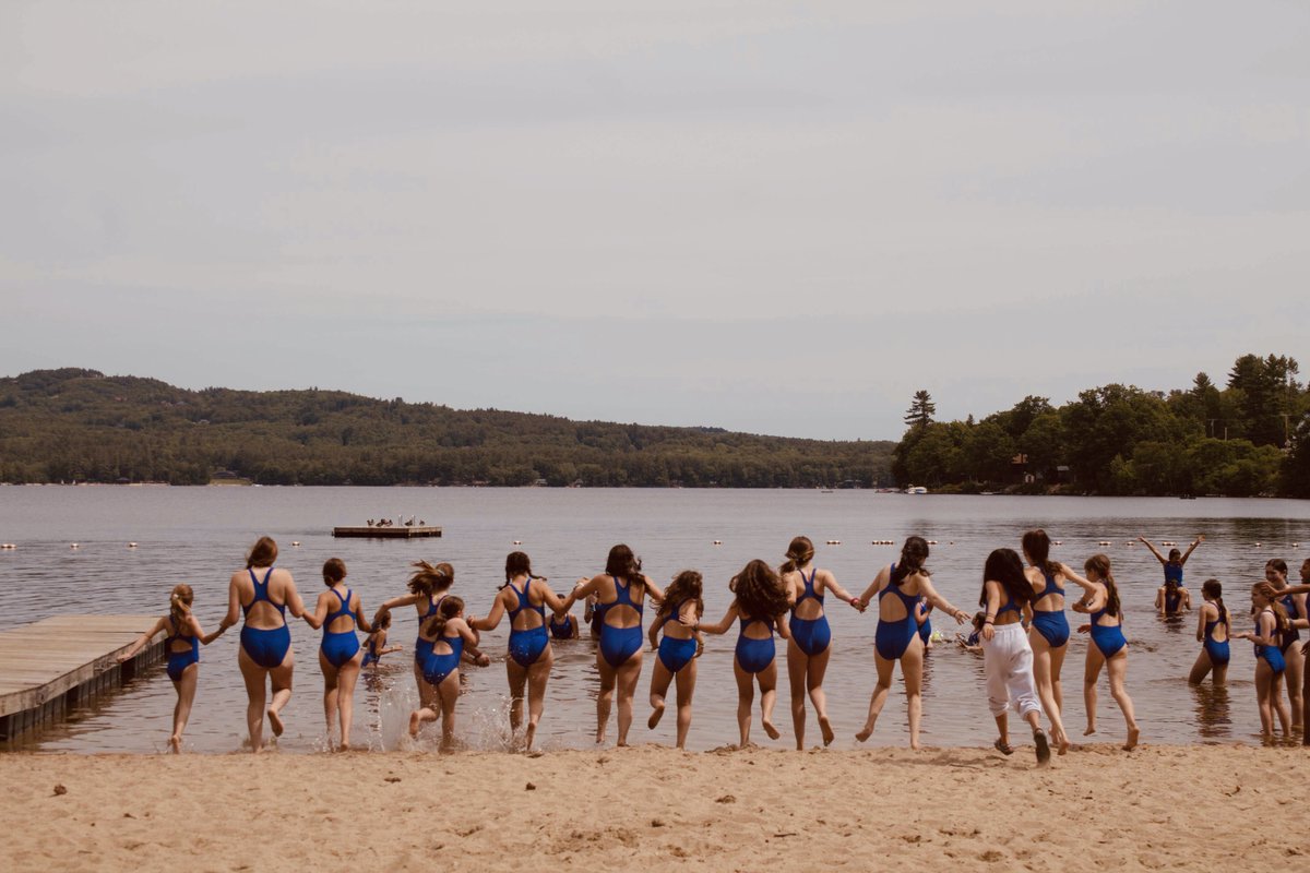CampPinecliffe's tweet photo. Camp is just around the corner — just a few more steps to #CrystalLake! 💎 💧  #Pinecliffe 🌲 ⛰ https://t.co/YoeQqz9jvj