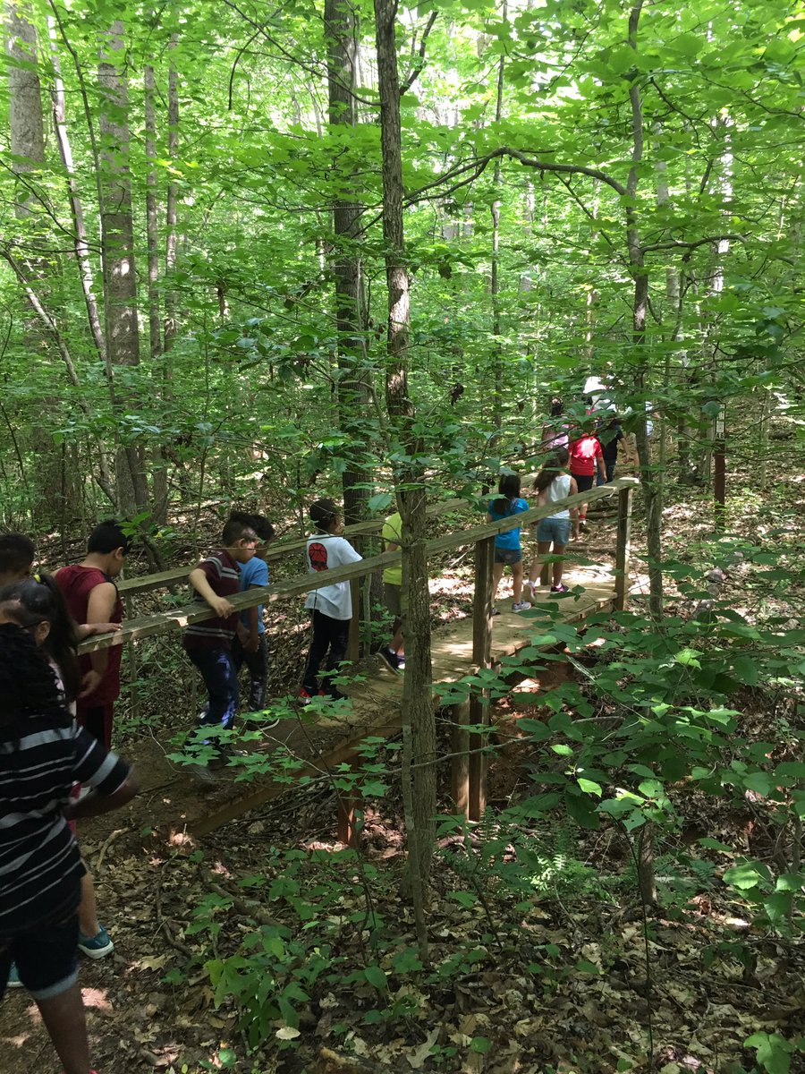 Nature hike at Horizons Park today! Trying to figure out what kind of nest we saw high up in a tree! <a href="/GibsonGrizzlies/">Gibson Elementary</a> <a href="/R_U_CAR88/">Carlene Robertson</a> <a href="/iam_principalg/">G. Leonard Starnes II</a> <a href="/ccrussell717/">Cynthia C Russell</a> <a href="/kevinlmcrae/">K. McRae</a>