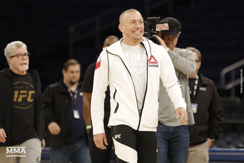 UltimateUFCNews's tweet photo. Georges St-Pierre approached by WWE, would consider ‘special appearance’ https://t.co/33l3N9ZW6V https://t.co/DRdd6dENGG