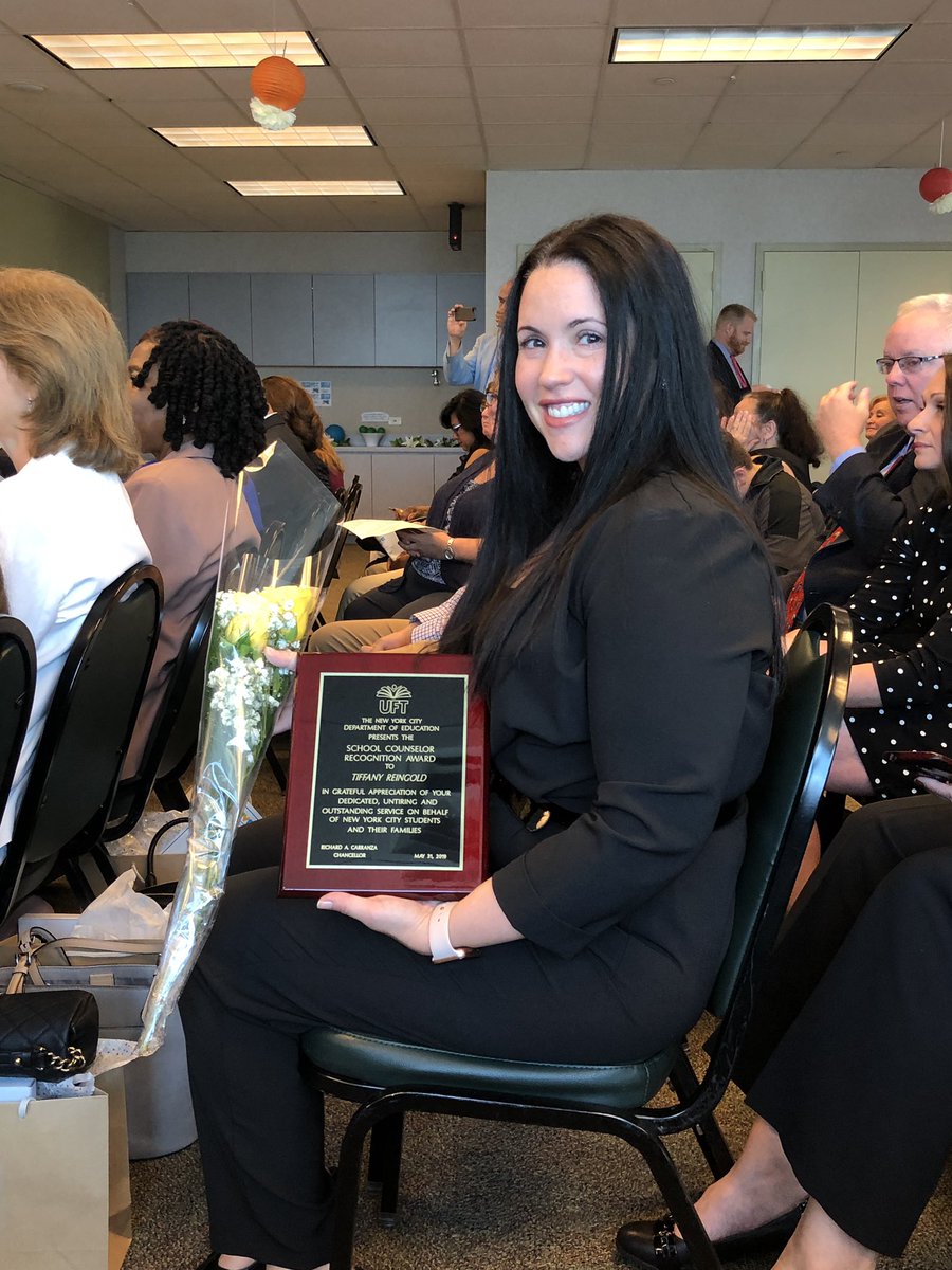GaynorMcCownELS's tweet photo. Proud to celebrate Ms. Reingold at the DOEโs School Counselor Recognition Ceremony. Thank you for all you do on behalf of our students and school community! #MakeaMarkMakeaDifference @NYCSchoolsHSN12 @AffinityNYCDOE @DOEChancellor @NYCOutwardBound #WeAreAffinity https://t.co/tn1zRIZZsW