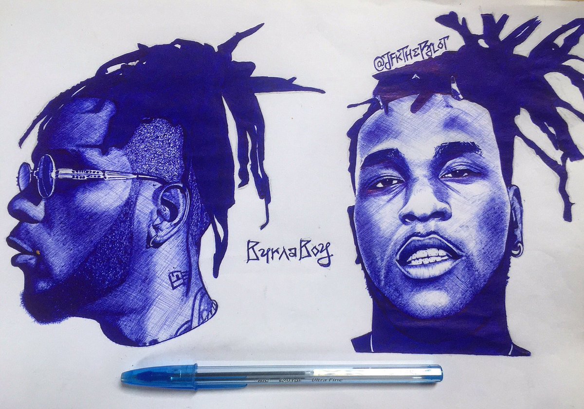 #BICPenArt of <a href="/burnaboy/">Burna Boy</a> by <a href="/Jfkthepylot/">KOME</a>