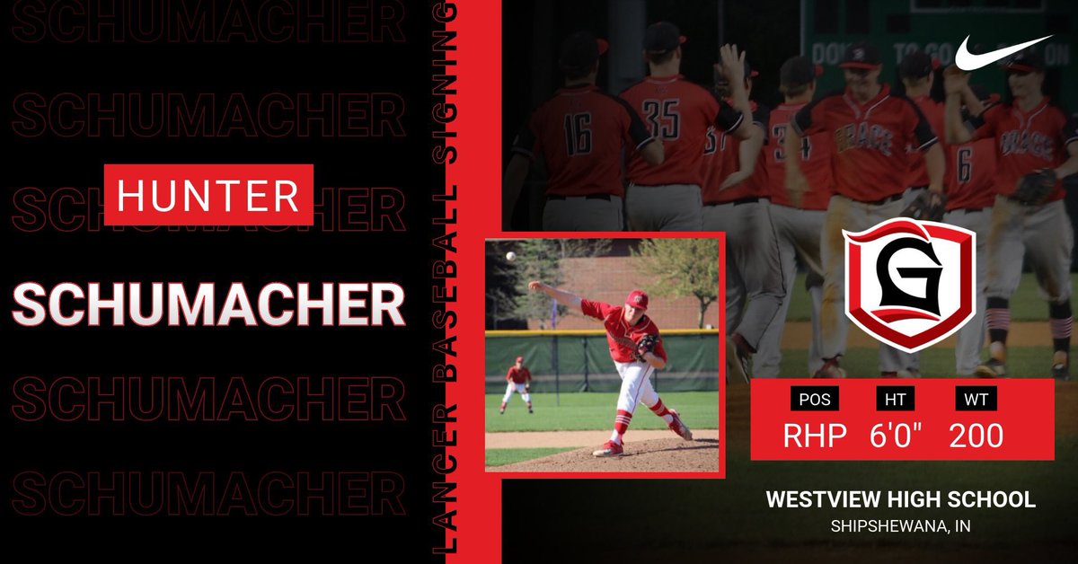 GraceCollegeBSB's tweet image. Spotlight: Day number two brings you four more young men committed to both Lancer Baseball and to excellence! Blessed to have them joining our organization! #lakeshow #lancerup