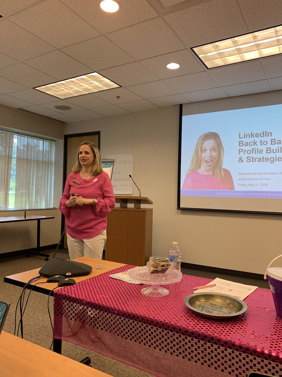 fireflycommgrp's tweet photo. I’m learning so much at the inaugural #linkedinathon, which was put on by @brendameller. Any money raised today goes to @AmericanCancer. #queenofwipes @ChrissieWywrot https://t.co/DzeU9foZBY