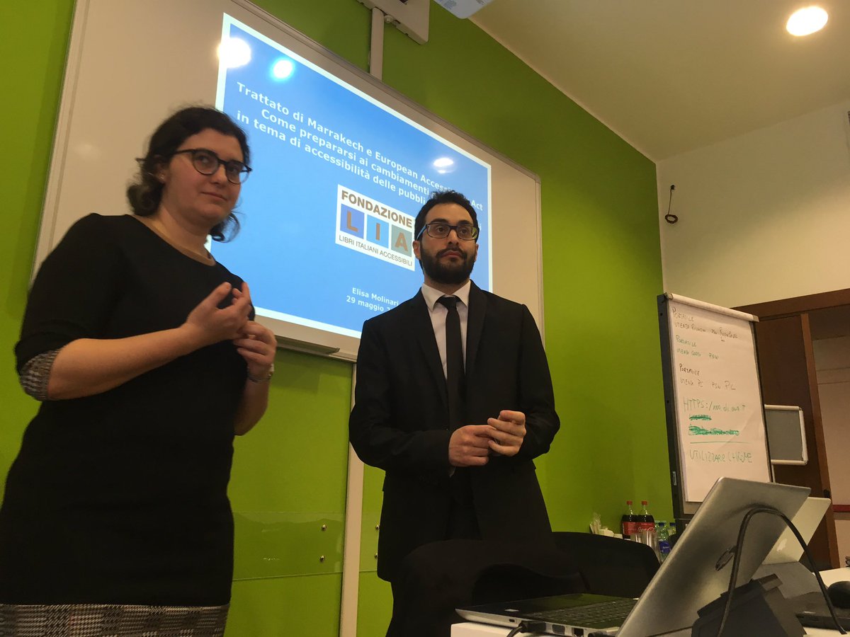 Just finished three full days of introduction to born accessible digital publications. A good start with <a href="/ABI_BE/">BANCARIAEDITRICE</a> in Rome!

For <a href="/FondazioneLIA/">Fondazione LIA</a> with <a href="/NinusC85/">Antonino Cotroneo</a> and <a href="/elisamolinari/">Elisa Molinari</a>