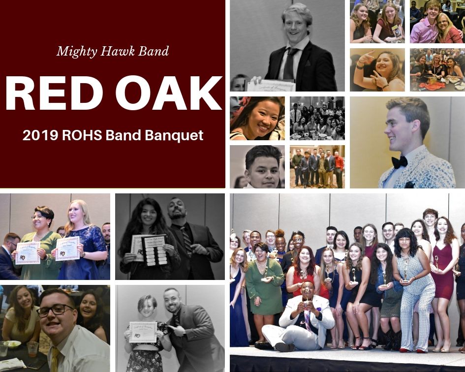 Red_Oak_Band's tweet photo. Pics from the 2019 ROHS Band Banquet courtesy of @Hodge4lifeK! 
@redoakisd #rohs #mightyhawkband #4talons https://t.co/vzudiKrXnC