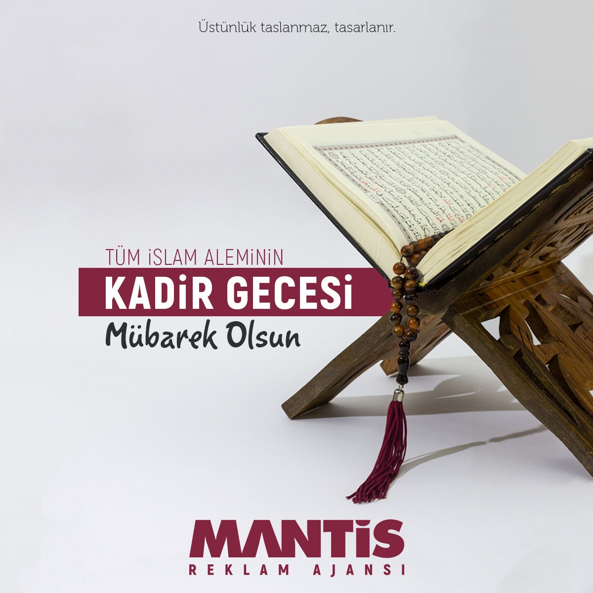 Tüm İslam Aleminin 'Kadir Gecesi' mübarek olsun...

#MantisReklamAjansı #Reklam #Ajans #Tasarım #Advertising #Mersin #KadirGecesi #LaylatAlQadr #QadrNight #Kandil #Ramazan #Ramadan #Turkey #Türkiye